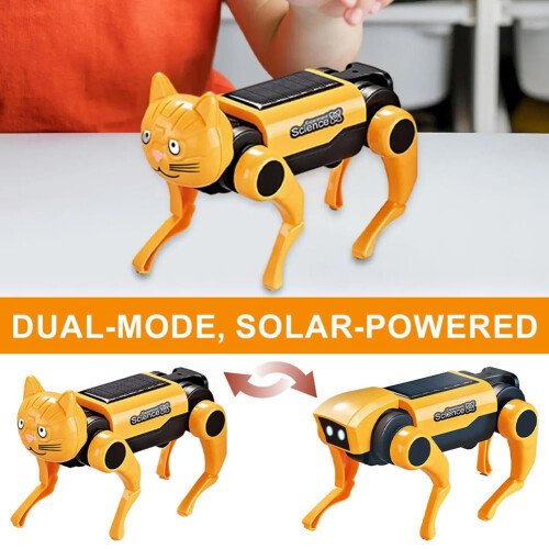 Solar-powered mechanical dog robot DIY quadruped 2