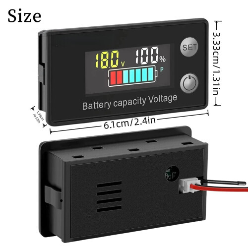 Batteriemonitor für Motorrad, Golfwagen, Wohnmobil, Boot 1