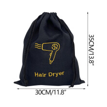 Oxford Cloth Hair Dryer Bag, Dustproof Travel Pouch, Portable Storage for Toiletries, Long-Lasting Drawstring Design