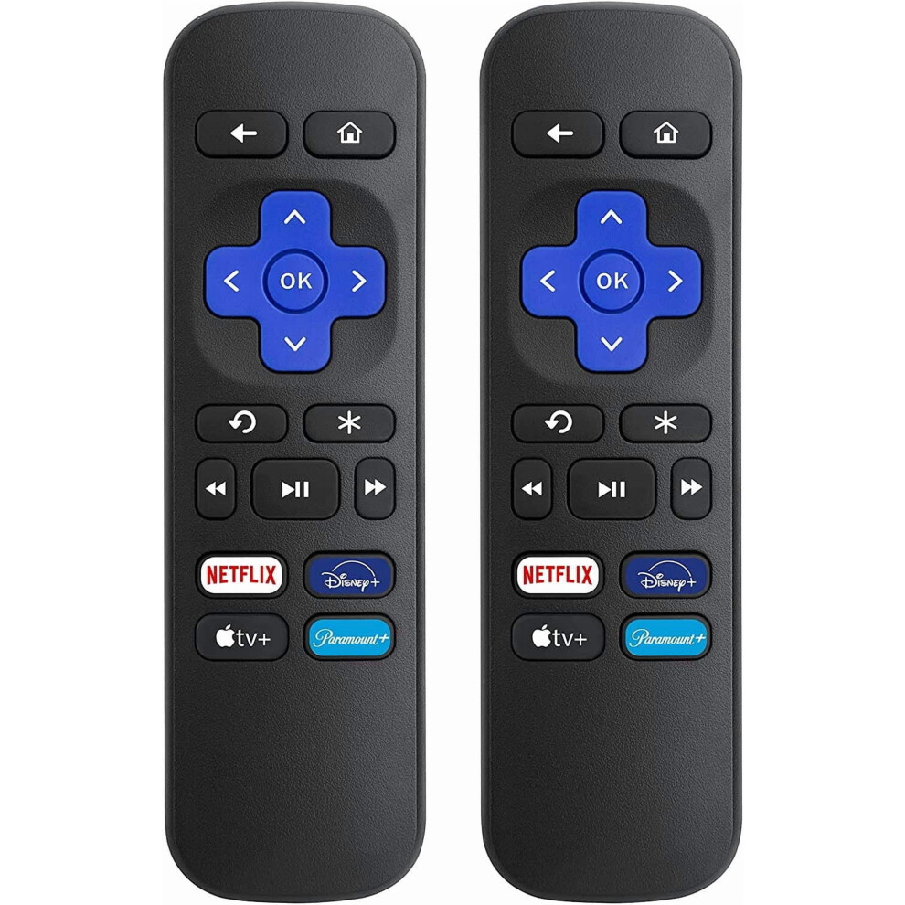 Jor Pack Of 2 Replacement Remote For Roku Box,For Roku Express,For Roku Premiere,For Roku Player,For Roku1/2/3/4,(Not For Stick And Tv Or Game) 9482726323303