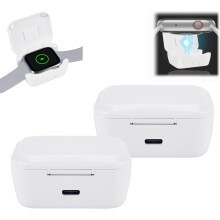 Portable Wireless Charging Bank for Apple Watch 9/8/7/6/SE/5/4/3/2 – Magnetic Travel Power Bank (2pcs), Compatible with Apple Watch
