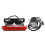 Electric Headlight & Tail Light Set 24-48V LED Warning Lights with Horn Switch 14