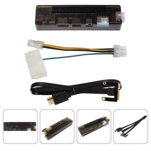 ETEREAUTY Portable External Graphics Card Adapter Multi ABS Material for Computer Use 2