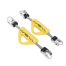 2PCS Diving Fin Spring Strap 316 Stainless Steel for Jet Fin, Yellow