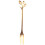 For 20Pcs Stainless Steel Flatware Fruit Fork Dinnerware Appetizer Snack Dessert Kitchen Tableware Leaf Shape 1