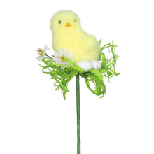 Easter Floral Picks Plush Chick Rooster Nest Eggs 12 pcs