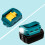 USB power source for 14.4V–18V Li-ion batteries, dual USB 8