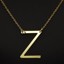 Halskette mit 26 Buchstaben des Alphabets für Damen – Vielseitiges Choker-Halsband aus Silberlegierung