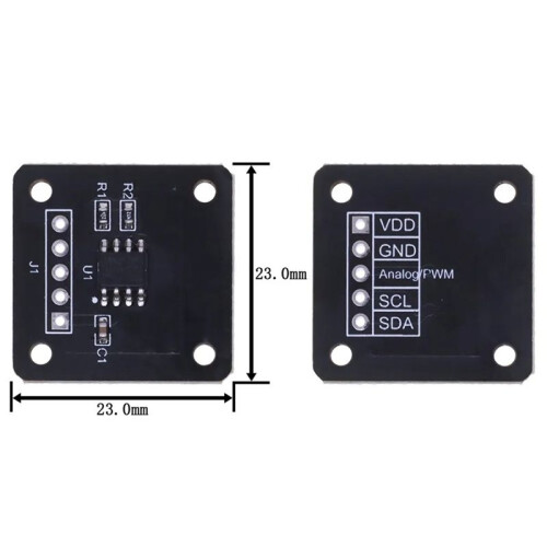 MT6701 Magnetic Encoder Module 14-Bit High Precision Angle Measurement Sensor for  Magnetic Induction 10 Pieces 2