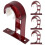 4 Pcs Ceiling Closet Rod Bracket Curtain Rods for Mount Red 5