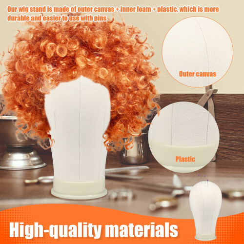 Wig Styling Stand Durable Multipurpose Kit for All Wigs 1pc 2