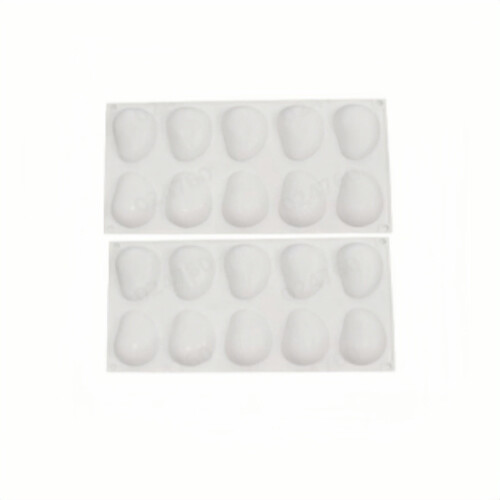 White Egg-Shaped Chocolate Mold, 20-Cavity Candy Making Tool For Easter & Baking, Essential Kitchen Mold 1