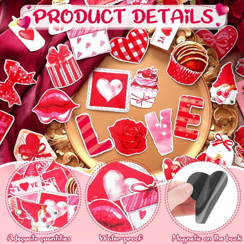 Heart Gnome Fridge Magnets 30 pcs 2
