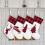 τεμάχια Χριστουγεννιάτικες Κάλτσες 20", Silhouette Buffalo Red Plaid Βαμβακερό Κρεμαστό Τζάκι 1