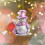 Pink and Silver Snowman Christmas Ornament 1 Pack 4