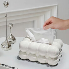 Keramik-Taschentuchbox-Abdeckung – Abstrakter Halter im Vasenstil für Badezimmer, Schlafzimmer, Küche, Wohnzimmer und Schreibtisch
