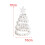Tabletop Christmas Tree Ornament with White Beads 7