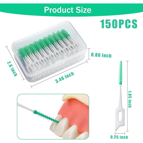 Triani Interdental Brushes Soft Silicone 150Pcs 1