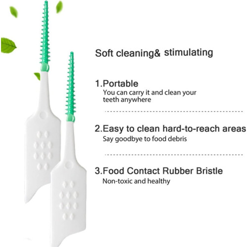 Triani Interdental Brushes Soft Silicone 150Pcs 2