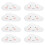 Assiette jetable ACOUTO, motif nuage 2