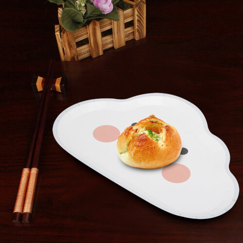 Assiette jetable ACOUTO, motif nuage 2