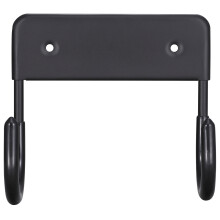 (Black) Wall Mount Ironing Board Hook - Laundry Storage Rack