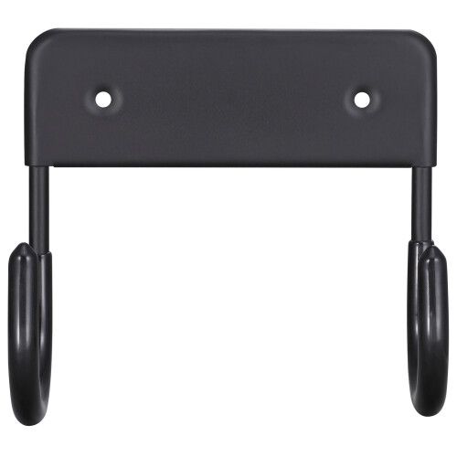 (Black) Wall Mount Ironing Board Hook - Laundry Storage Rack