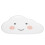 Assiette jetable ACOUTO, motif nuage 8