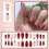 Valentines Day False Nails Medium Almond 24 pcs 2