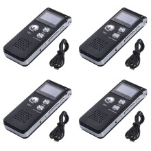 4X 8G Voice Recorder, High-Definition Noise Reduction MP3 Player, Suitable for Meetings and Other Occasions
