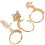 Butterfly Nose Studs Stainless Steel 3 Pcs 6