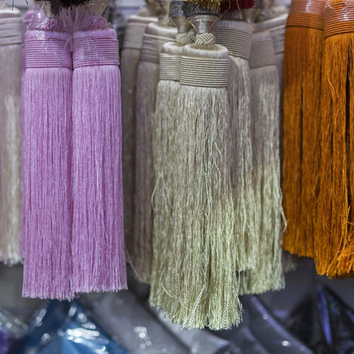 Ροζ πολυεστερικό κρόσσι 10 μέτρων για DIY κοστούμια, ρούχα, κουρτίνες, αμπαζούρ και 1