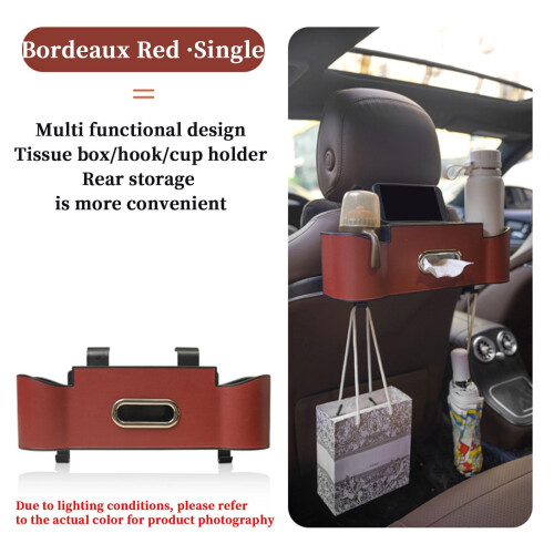 Car Seat Back Organizer with Hooks and Cup Holder 1