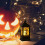Φορητό Φανάρι για το Halloween – Μαύρο Πλαστικό Κρεμαστό Φωτιστικό με Σχέδια 8