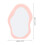 Pink Makeup Mirror with Wavy Frame Desktop Vanity 2