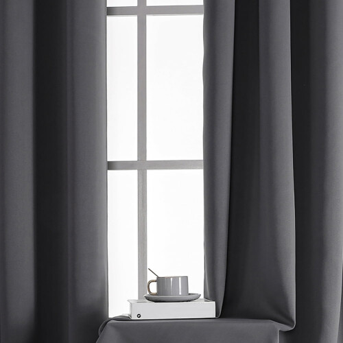 Beige Blackout Curtains 132x160cm 2 pcs 2