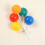 stk. assorterede farvede ballon-cupcake-pinde dekorative bagepynt 6