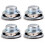 4 Stuks 40MM  Audio Draagbare Luidsprekers 16 Core 4 Ohm 5W Volledige Range Luidspreker Rubber Side NdFeB Magnetische Luidspreker 1