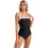 Women's Tummy Control One-Piece Swimsuit Halter Retro Style 4