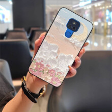 MOTO G Play 2021 Handyhülle – Weiches Silikon-TPU, stoßfest, Blumen-Graffiti-Design, Rundumschutz, stoßfest und schmutzabweisend