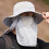 (Light Grey) UV Sun Hat Quick Dry Mask Bucket Hat 2