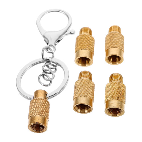 Tire Tool 1 Set Golden Brass for Quick Deflation and Multi-functional Use in