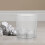 Plastic Trash Bin Stainless Wastebasket Navy Office Transparent 4
