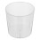 Plastic Trash Bin Stainless Wastebasket Navy Office Transparent 5