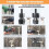 PVC Pipe Threader Kit Compatible with Electric Drill, 3 Dies (1/2", 3/4", 1"), External Threading Tool for Plumbers 8