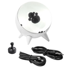 Magnetic Fluid Pickup Music Rhythm Light - Visualized Desktop Ornament,Home Decoration Speaker Sound Partner Light White