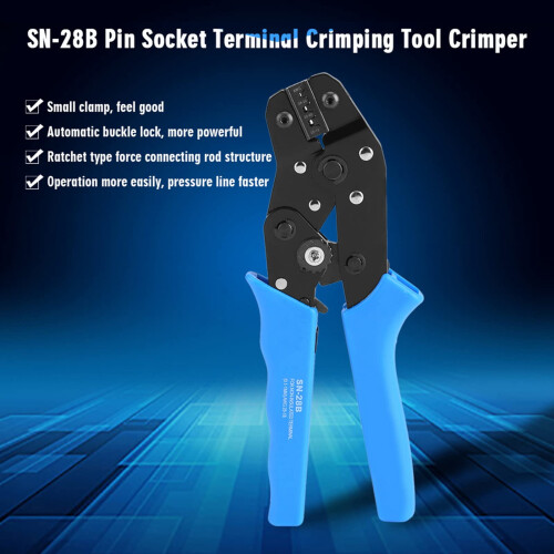 Cable Crimping Tools Terminal Ratcheting Crimper Tool Crimping Pliers easy operation, clear crimping effects good performance 1