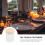 White Glass Candle Container Simple Design 2 Pcs 4