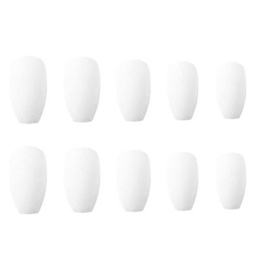 Zhouq-Outdoors White Fake Nails For Women - Diy Nail Art