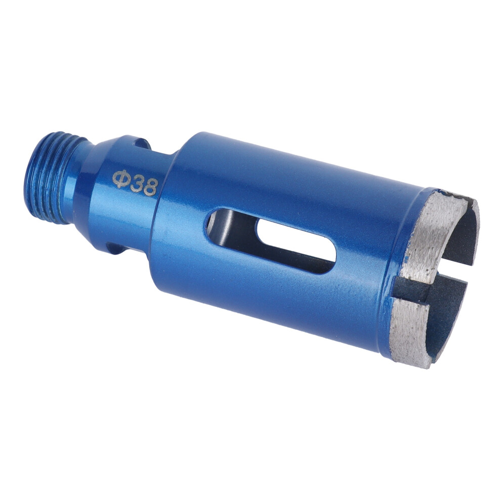 38Mm Diamond Drill Bit For Granite & Marble, Blue, 98Mm Length 4161387586139